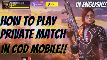 How to play Private match in COD Mobile || how to play custom/room match in COD Mobile explained