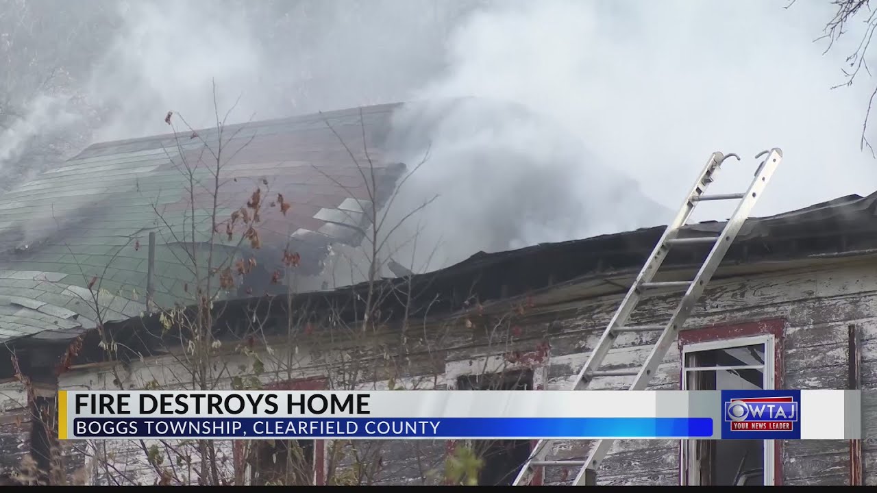 Home at total loss after Clearfield County fire - YouTube