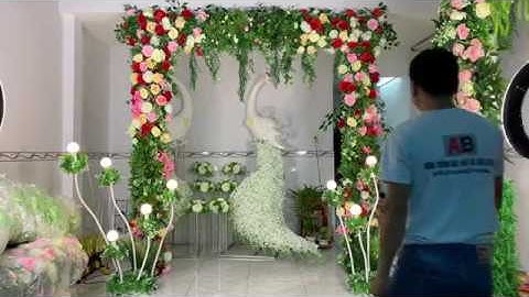 Cổng cưới cổng hoa mẫu C04 xưởng sản xuất cổng hoa cổng rạp Huy AB 0971711705