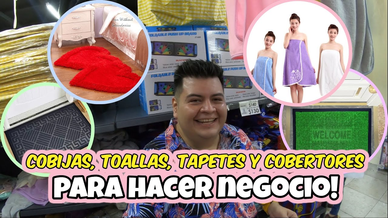 ¿Dónde comprar COBIJAS, TOALLAS y batas de baño, tapetes para el HOGAR?🧼🚿