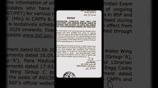 Bsf HCM exam date out...🪖💔💔🙏#army #viralvideo