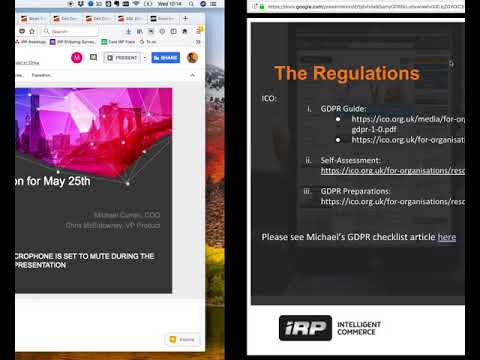 IRP Webinar - Getting ready for GDPR