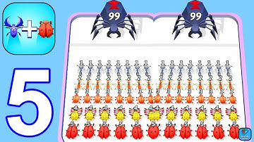 Merge Master: Insect Fusion - Gameplay Walkthrough Part 5 Levels 79-97 (iOS, Android Gameplay)