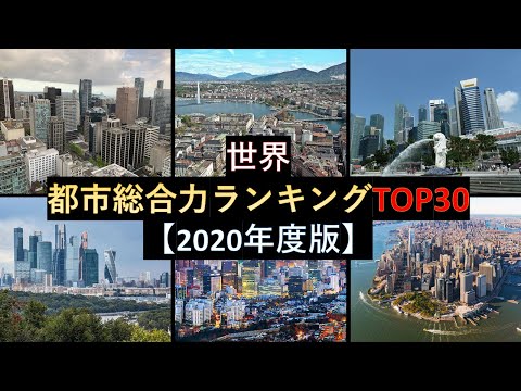 世界都市総合力ランキングTOP30【2020年度版】