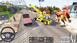 JCB Crane Beckhone Loader Driving Simulator #3 - Bus Simulator Indonesia Mod - Android Gameplay screenshot 3