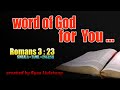 The Bible Words Romans 3 : 23 - Sinhala+Tamil+English - Word of God - TH...