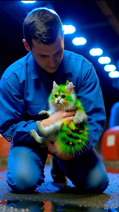 Worker Rescues Radioactive Kitten