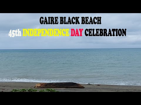 GAIRE BLACK BEACH 45TH INDEPENDENCE DAY OUTING CENTRAL PROVINCE PAPUA NEW GUINEA 