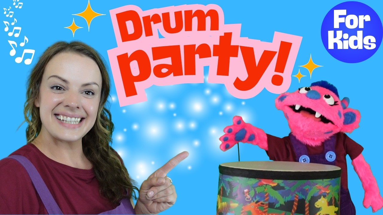 Drum Along Songs For Toddlers | Bang, Tap & Play with Miss Katie | Early Years Learning