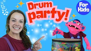 Drum Along Songs For Toddlers | Bang, Tap & Play with Miss Katie | Early Years Learning