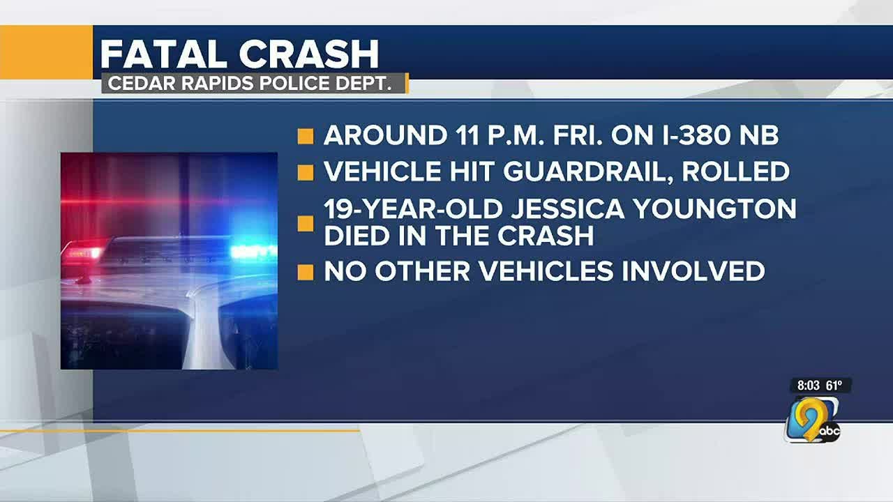 One killed in Friday night rollover crash in Cedar Rapids - YouTube