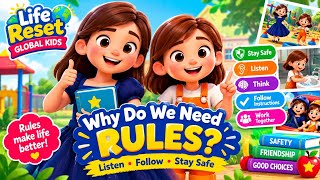 Why Do We Need Rules 🚦 Ava & Melissa Learn to Follow Instructions | Kids Life Lessons.