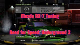 Need for Speed: Underground 2 | Tuning | Mazda RX-7
