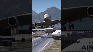 Four Airplanes Accidently Came During Airbus 'a380' Landing screenshot 4