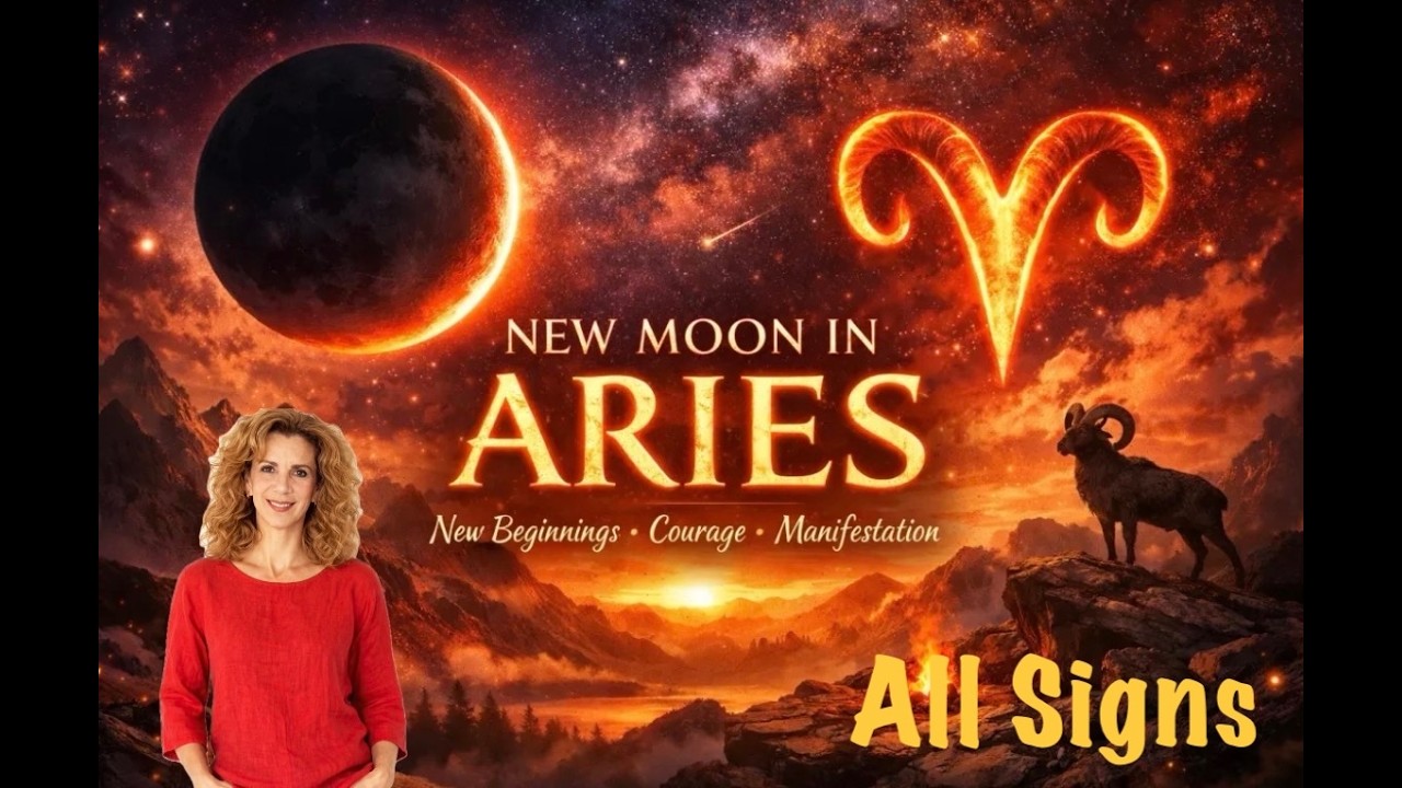 New Moon in Aries 2026 - All Signs - Time Stamps Bellow - YouTube