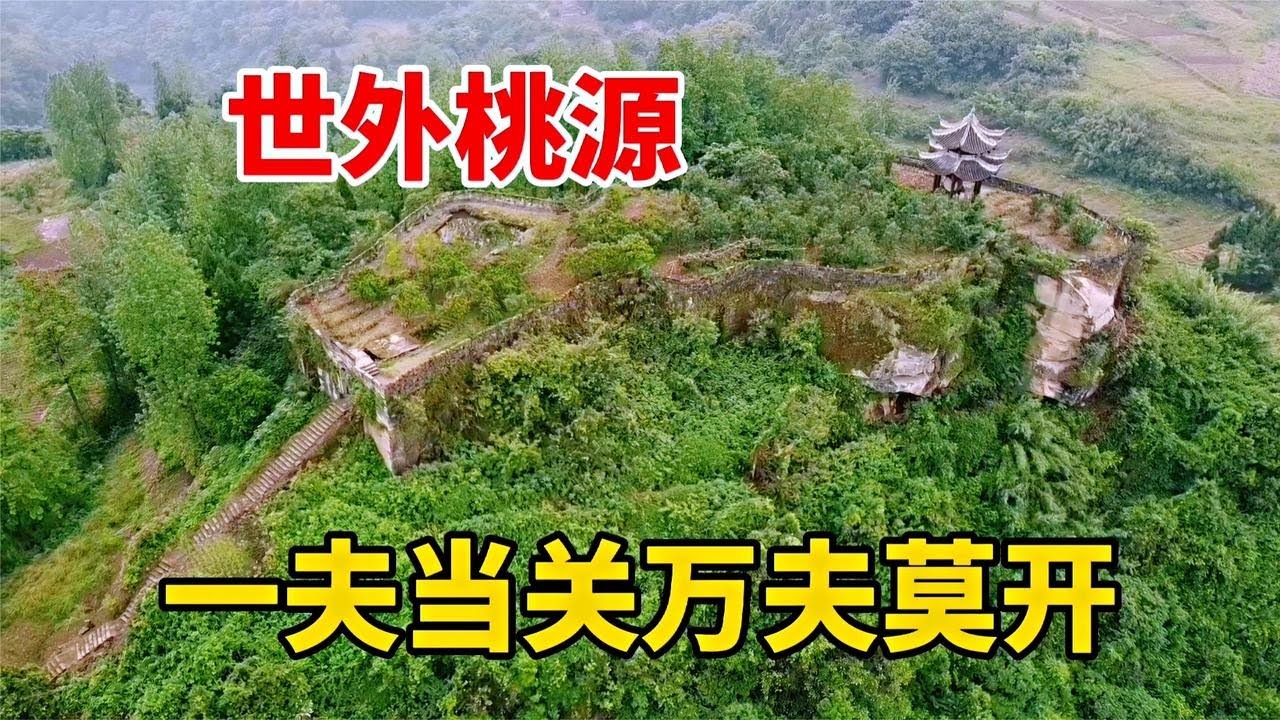 重庆杨家寨 一老人几十年在山上 种果树修寨墙 还养了四条狗 小梁穷游中国 Youtube