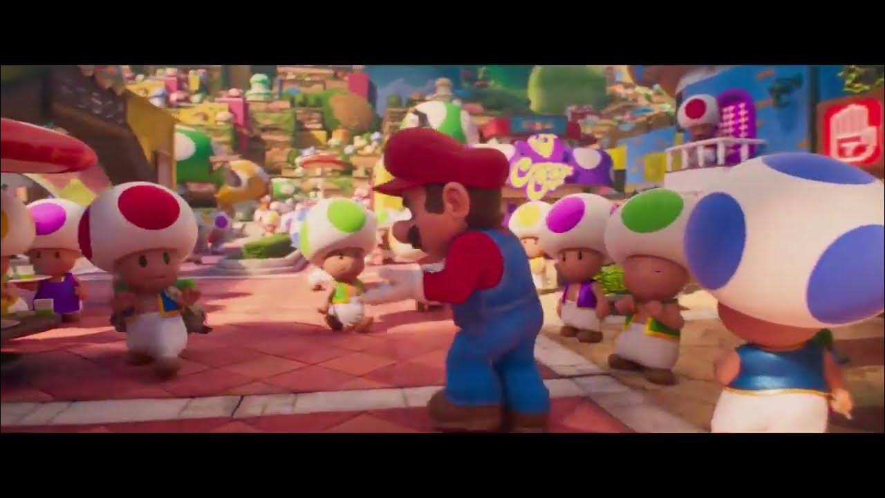 Super Mario Bros Movie Clip (2023) Film Toads Mushroom Kingdom 2 