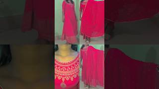 Fuchsia Rani Pink Rayon Anarkali Suit || Gold Foil Print #AnarkaliSuit #FuchsiaPink #EthnicWear