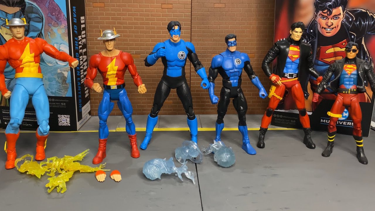 McFarlane’s DC Multiverse Jay Garrick, Blue Lantern Kyle Rayner and Kon-El Superboy figure review!
