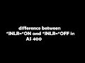 difference between *INLR=*ON and *INLR=*OFF in AS 400