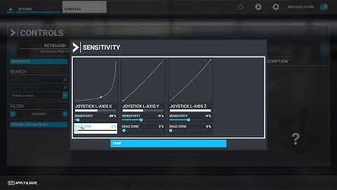 My Joystick Sensitivity Settings in Microsoft Flight Sim 2020 - Thrustmaster USB Joystick