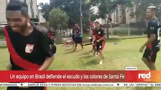 Red  | Un equipo en Brasil defiende el escudo y los colores de Santa Fe