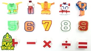 Learning Number Arithmetic and Sounds for kids with Transforming Number Robot Toys Learning Number Arithmetic and Sounds for kids with Transforming Number Robot Toys
