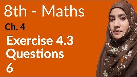 8th Class Math, Financial Arithmetic Ex 4.3 Q 6 - 8th Class Maths Lectures