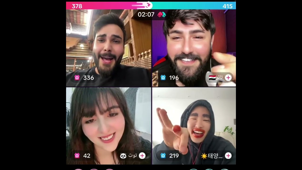 محمود المكسيكي وثائر وتوت ضحك على شاب كوري الي يقلد بنين الموسوي ضحك ونسه فول 😂💔