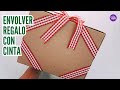 🎀 Envolver REGALO en NAVIDAD. Wrap gifts. Decorar caja de regalo.