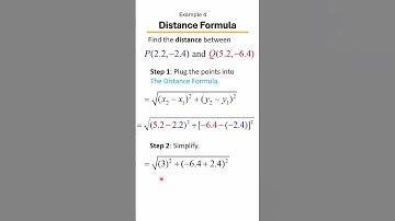 Example 4 | How to Use the Distance Formula 🧮 | Step-by-Step Algebra Help ✏️📏