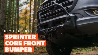 Sprinter Core Front Bumper Key Features - Flatline Van Co.