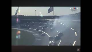 Another angle of hard multi car crash - 2023 NASCAR Xfinity Series Talladega
