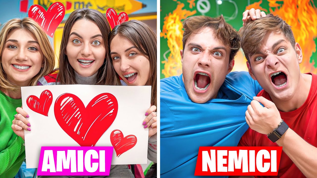 AMICI BUONI VS AMICI CATTIVI A SCUOLA..!