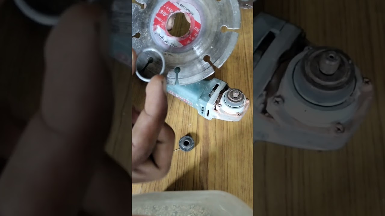 5 inch wall cutting blade on 4inch angle grinder 