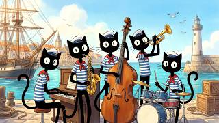 Sailor Cats Harbor Jazz | Feel Good Swing Tunes for a Productive Workday