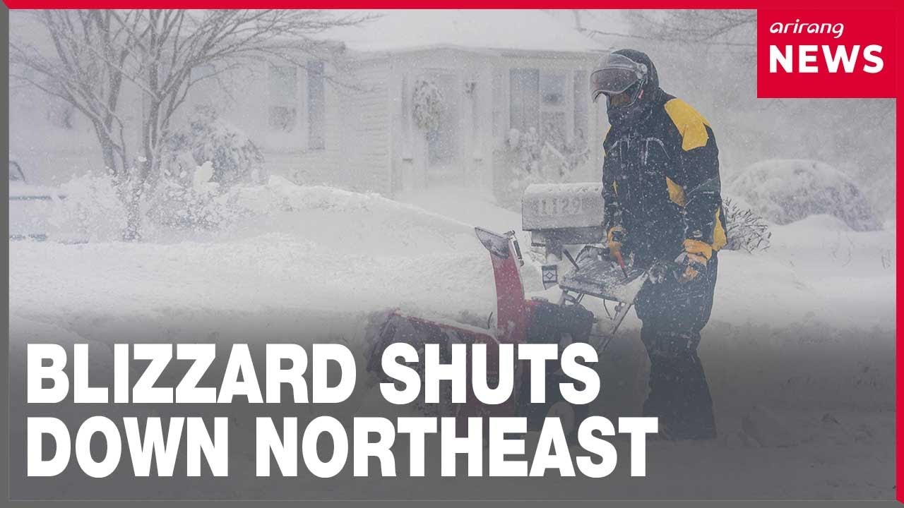 ‘Once in a lifetime’ blizzard shuts down New York and Boston - YouTube