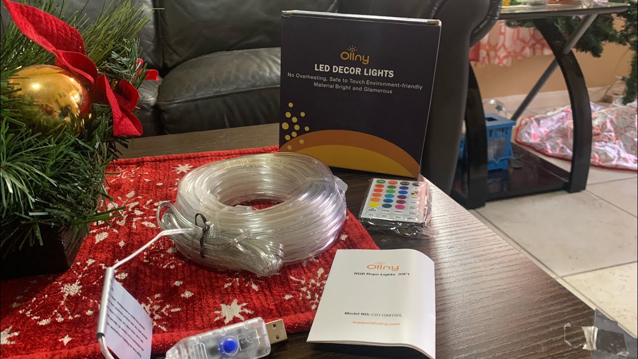 Ollny LED Rope Color Changing  Christmas Lights (33 Ft’)