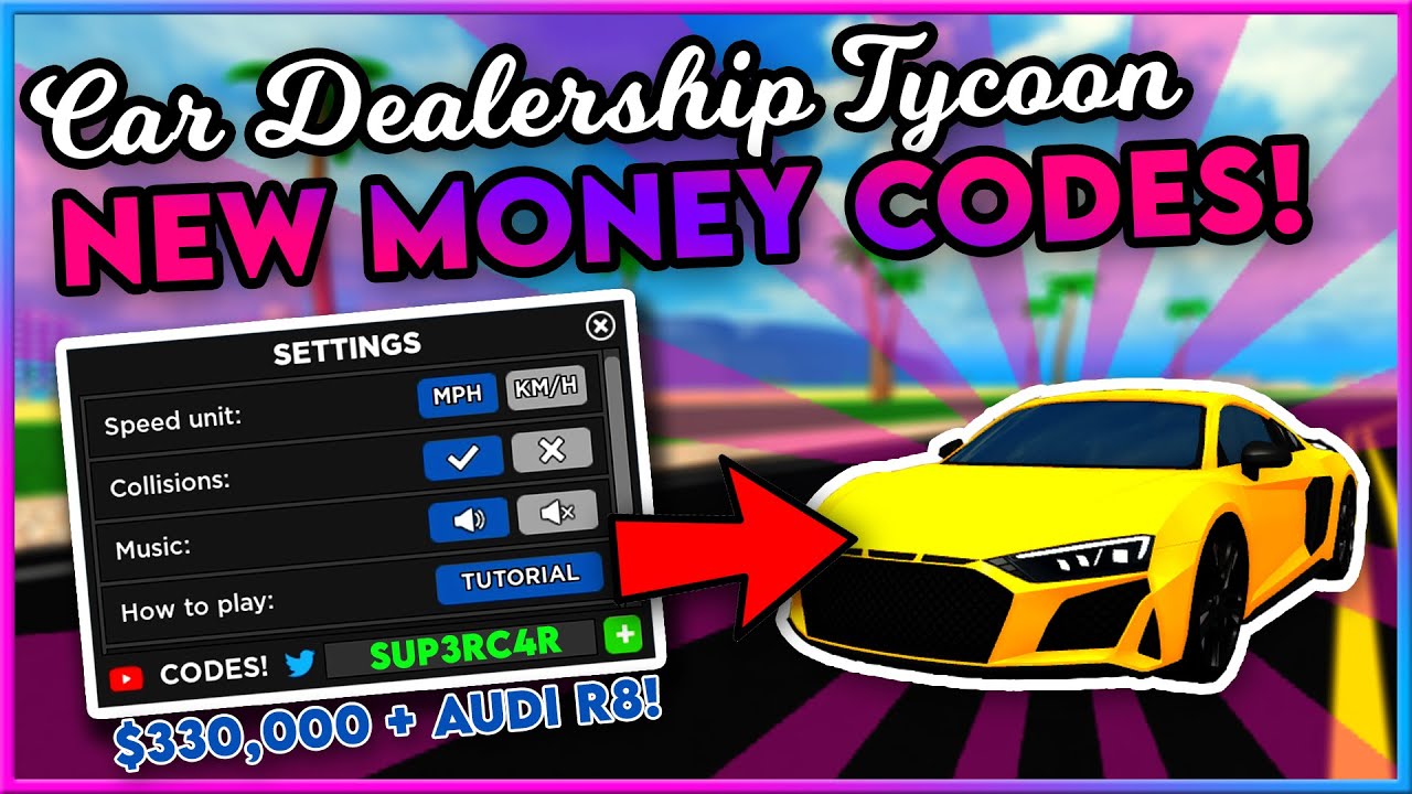 Car Dealership Tycoon * FREE HYPER CARS * Codes! All Car Dealership Tycoon  Money Codes! Roblox 
