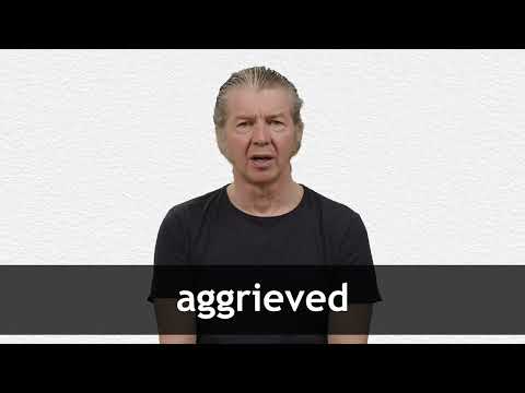 How to pronounce AGGRIEVED in American English