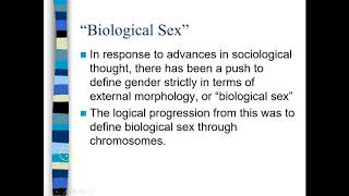What Modern Biology says about Gender