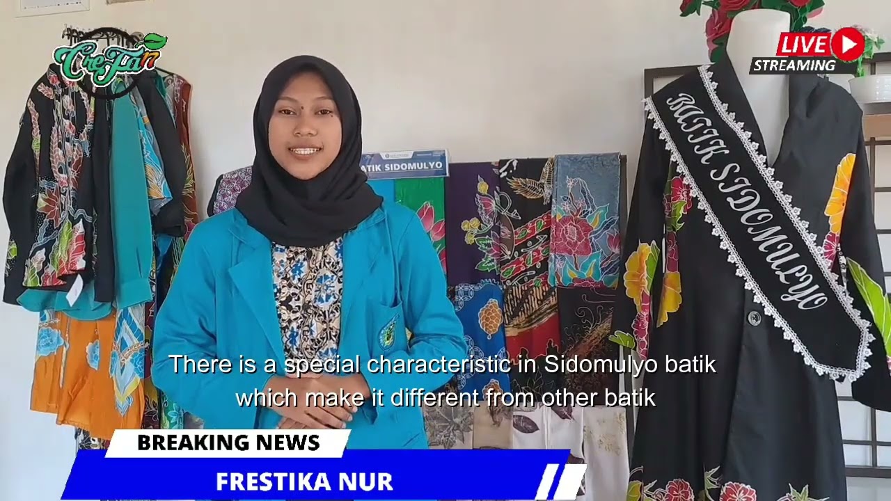 Live Report: Exploring Sidomulyo Batik House - Frestika Nur Puspitasari - SMK Negeri 1 Jember