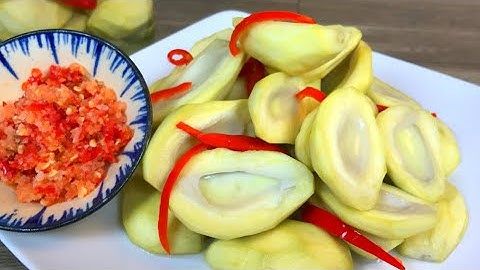 Cách làm XOÀI NGÂM CHUA NGỌT giòn ngon, càng ăn càng ghiền