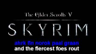Skyrim theme (Translated)