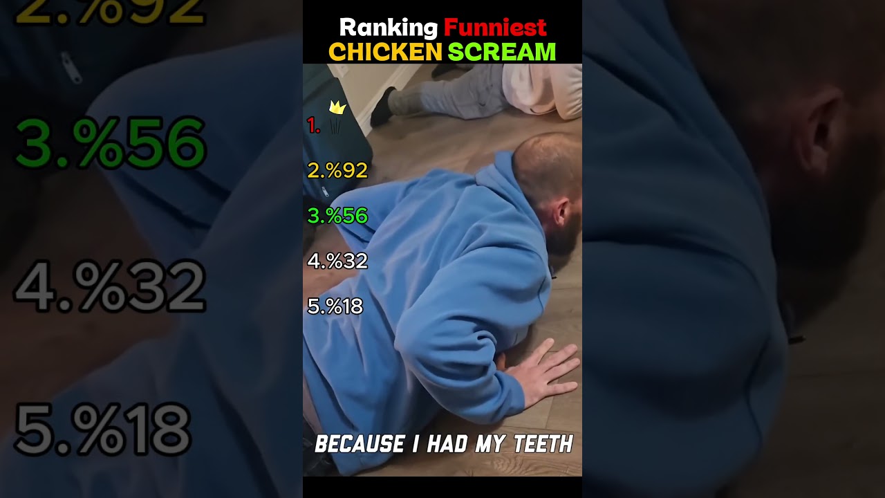 Ranking Funniest Chicken Scream Pt.6😂 #funny #shorts #comedy