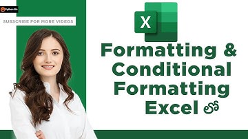 Formatting and Conditional Formatting |  Excel Course in Telugu | Excel Tutorials in Telugu