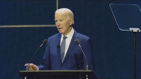 Former President Biden speaks at San Diego Convention Center on evolution of workplace