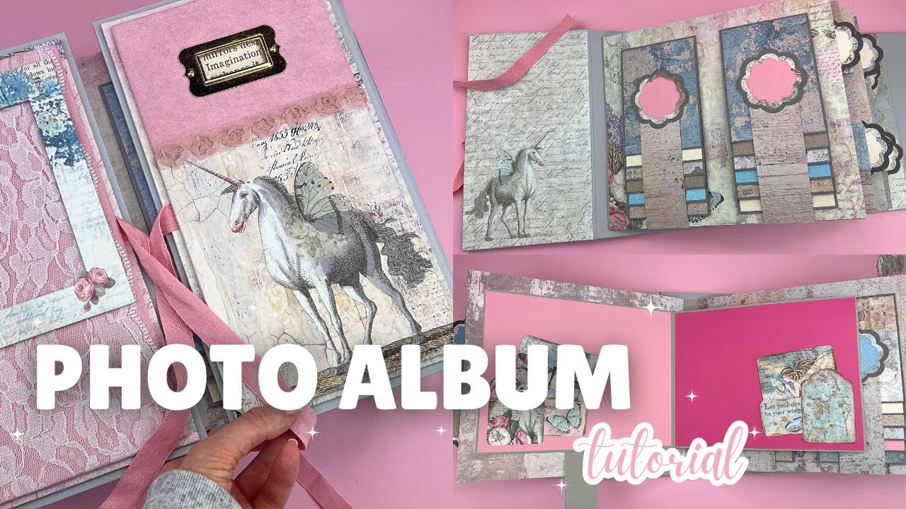 TUTORIAL FOR THE DOUBLE OPENING SCRAPBOOK PHOTO ALBUM