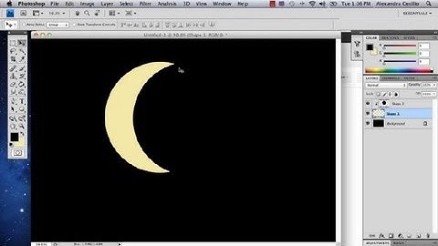 How to Draw a Crescent in Photoshop : Photoshop Tutorials