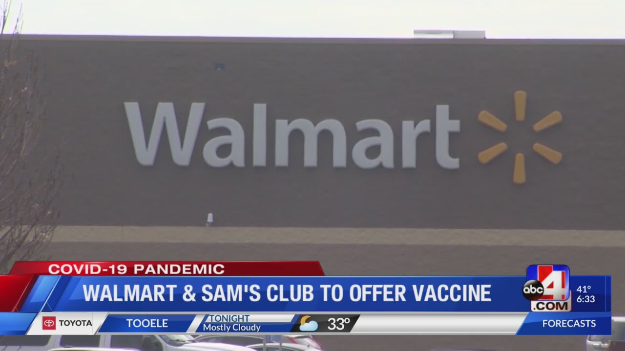 Utah Walmart, Sam's Club pharmacies to begin administrating COVID19 vaccines YouTube